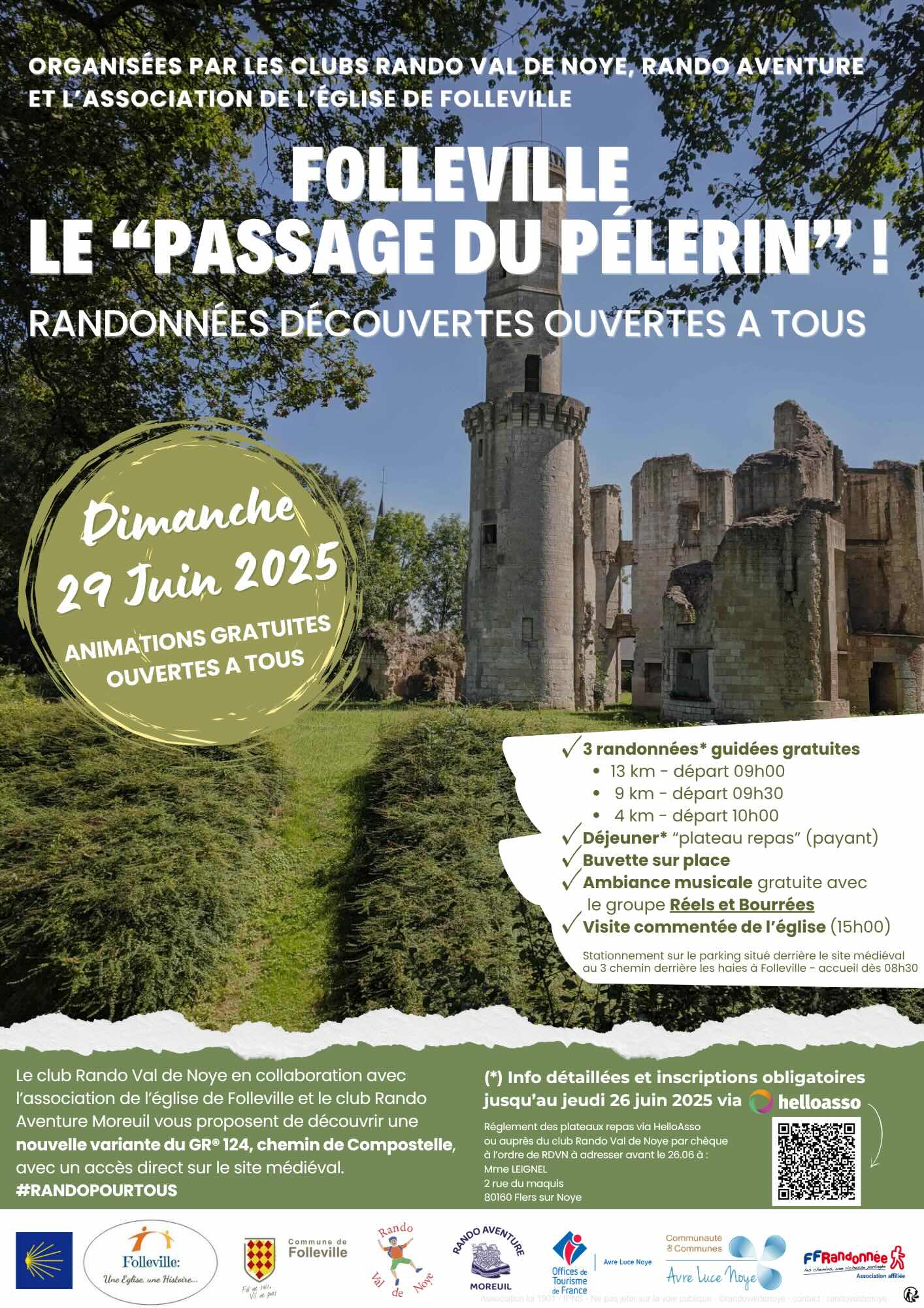 Affiche de l'événement Le passage du pélerin à Folleville