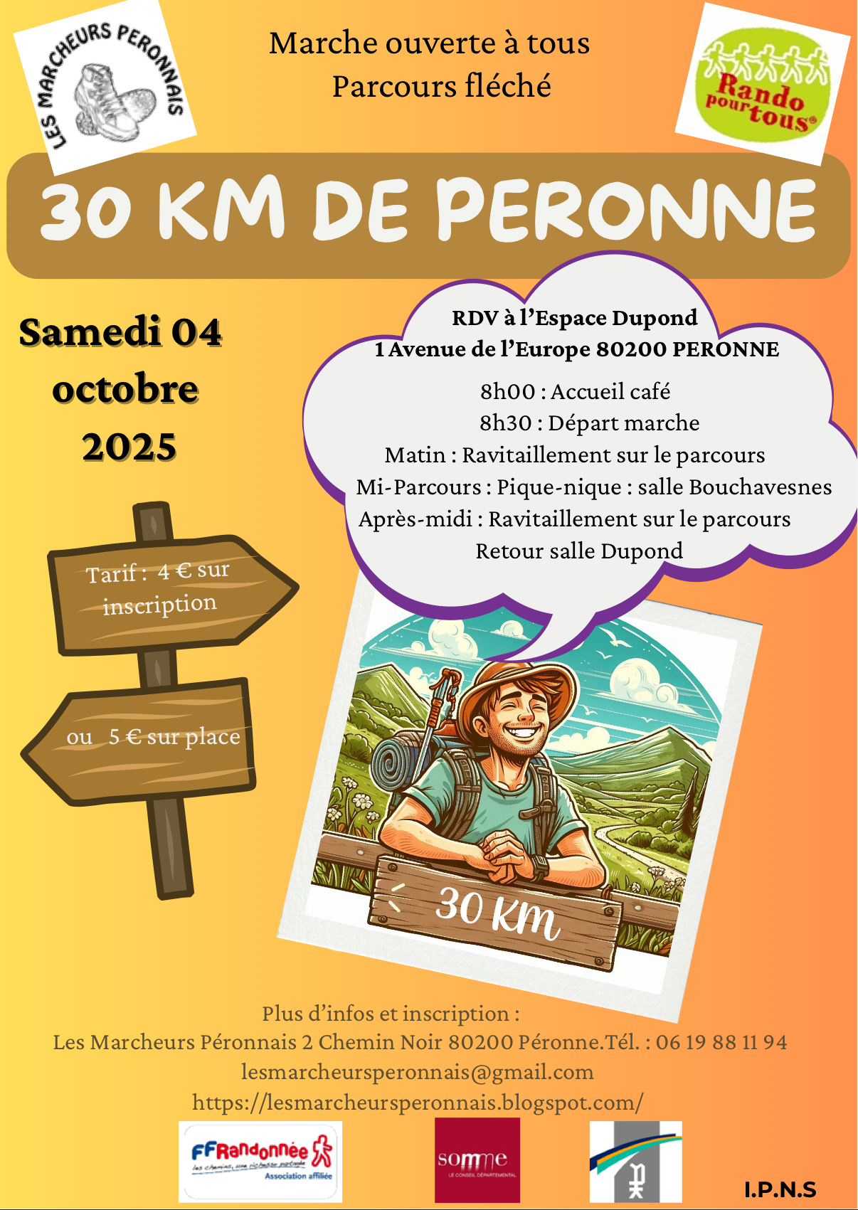 visuel de l'affiche des 30 km de Péronne