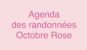Activités Octobre Rose